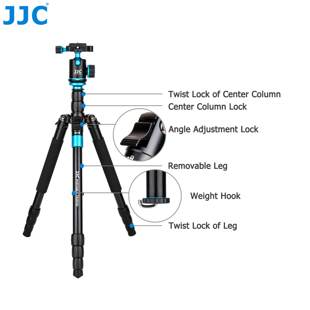 JJC Профессиональный держатель камеры мини штатив DSLR Гибкая подставка шаровая Головка портативный монопод для Canon/Nikon/sony/Fujifilm/Olympus