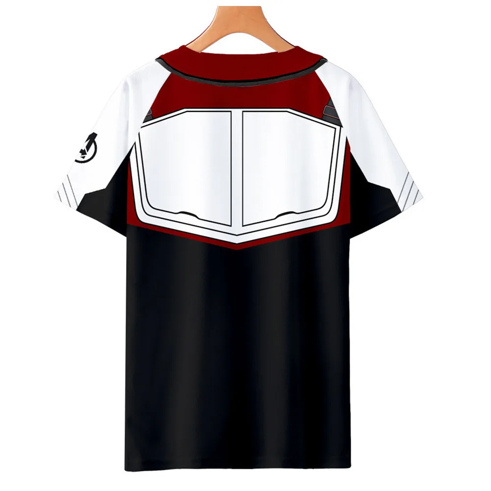 New cosplay Avengers Endgame Quantum Realm Superhero Short Sleeve T-Shirt Baseball Unisex 3D Print Tops T-Shirt