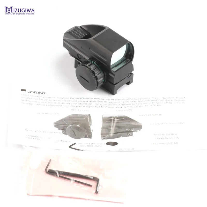 MIZUGIWA-Green-Red-Dot-Sight-Scope-Hunting-Optics-1x22x33-Scope-4-Reflex-Sight-Airsoft-Weaver-20mm