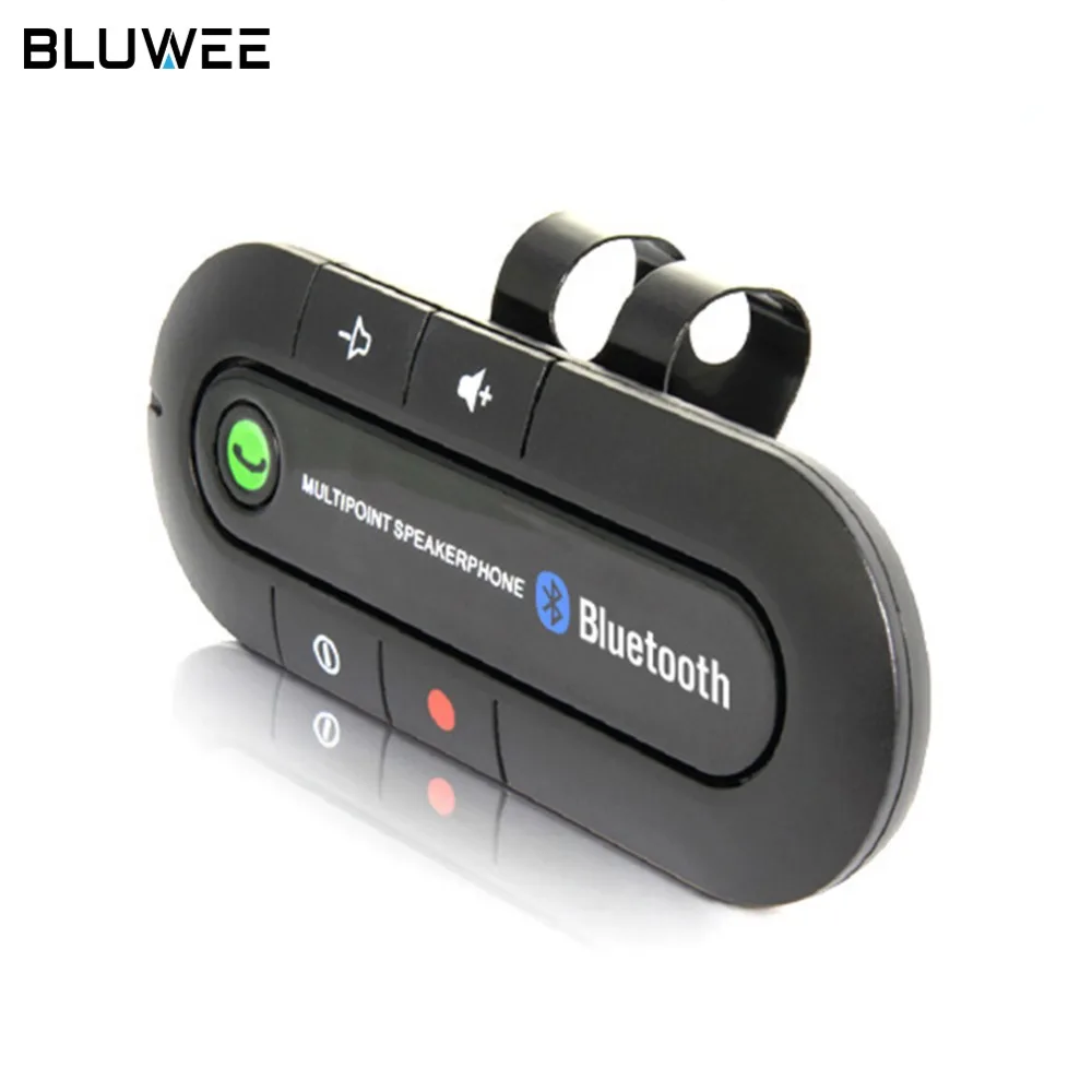 

Bluetooth Audio Music Receiver Adapter V4.1, Portable Multipoint Wireless Hands-free Bluetooth Sun Visor In Car Speakerphone