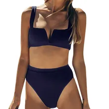 SAGACE, два предмета, сексуальное бикини с подкладкой, одноцветное бикини, бразильский танкини, пляжная одежда, стринги, летние, низкая талия, повседневный Купальник для женщин