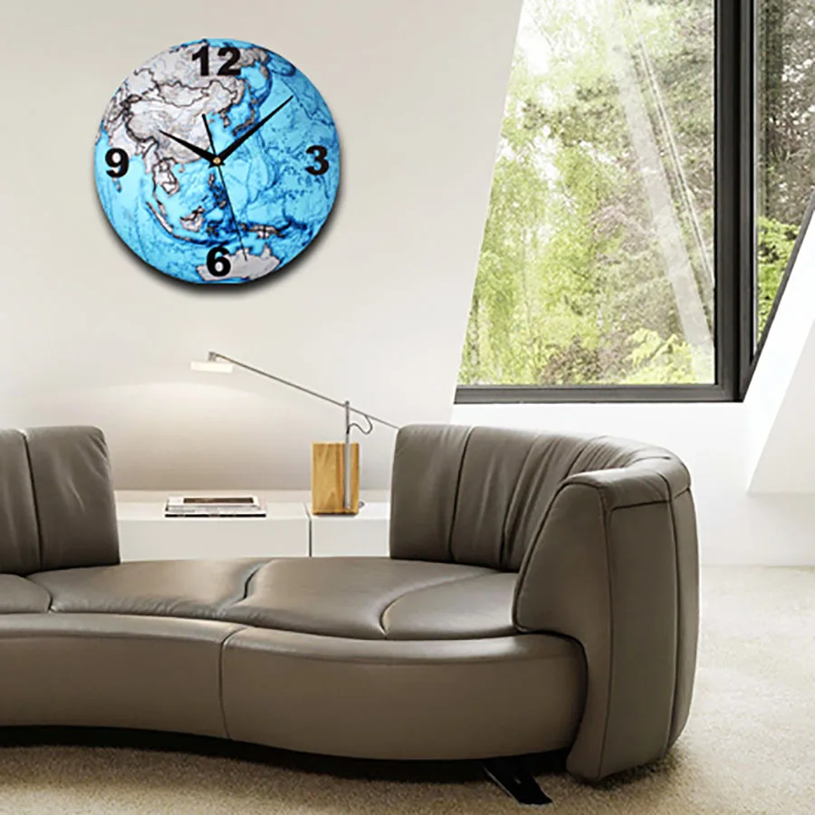 Earth Art Wall Saatk креативные тихие персонализированные часы для дома настенные