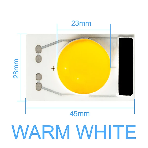 Светодиодный антиимпульсный COB Чип фиксатор керамическая пластина силиконовая AC220V 50 Вт 30 Вт 20 Вт лампа бусины для DIY прожектор Наружное освещение - Испускаемый цвет: Warm White