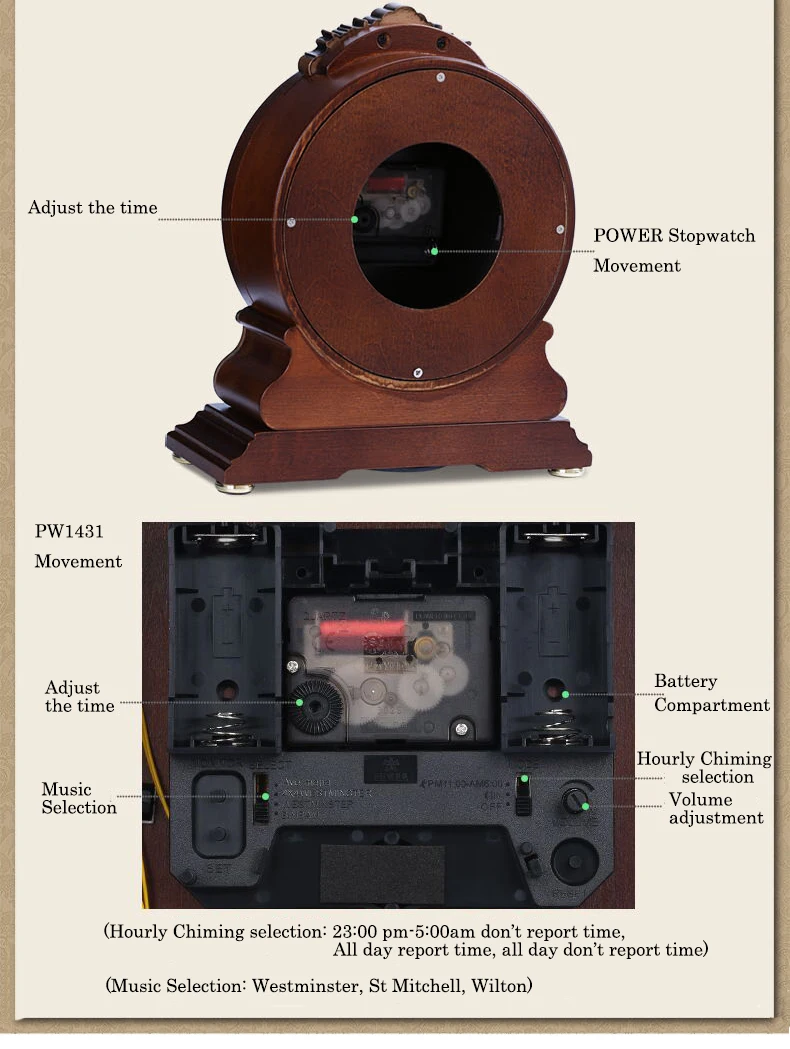 Мощный бренд, высококачественные настольные часы из цельного дерева, бесшумные кварцевые часы с механизмом, настольные часы с кристаллами, Masa Saati Saat, ежечасный колокольчик