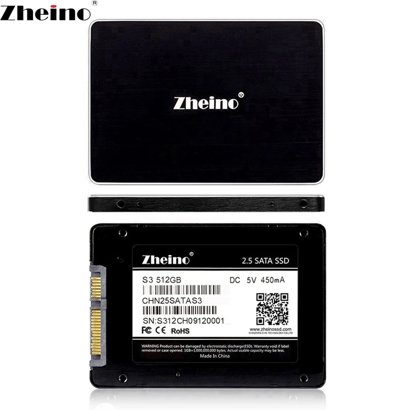 Vente Zheino SATAIII SSD S3 512GB 2.5 pouce Interne Solid State Disque Dur SSD Pour Ordinateur Portable De Bureau PC