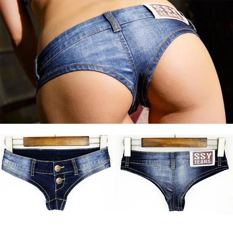 Сексуальные женские Супер стринги Мини короткие танцевальные модные женские джинсовые шорты женские летние джинсовые шорты