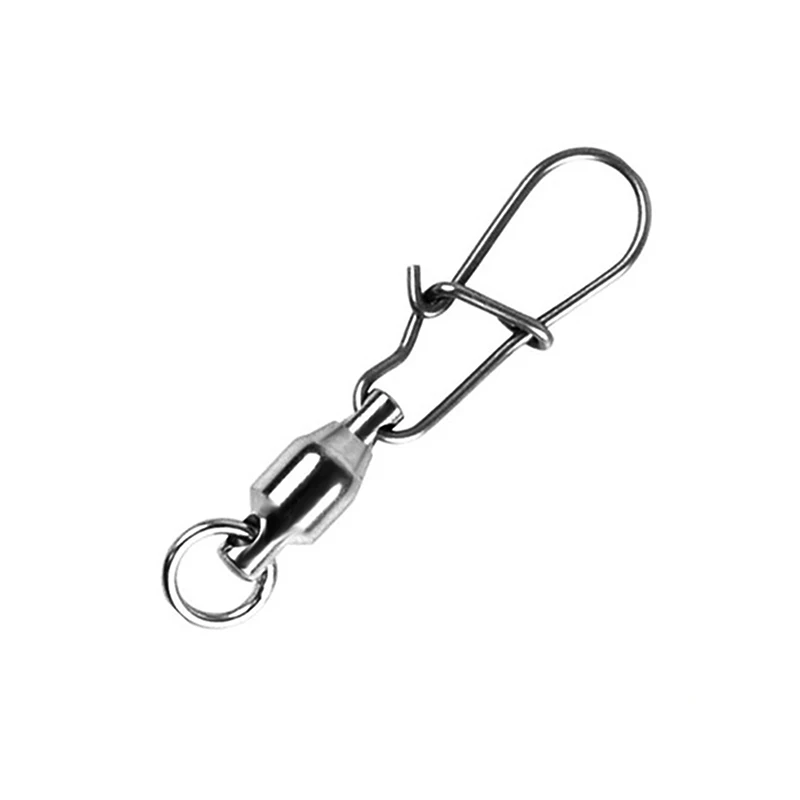 

10pcs Stainless Steel Ball Bearing Fishing Line Swivels Snap Different Size Rolling Sea Carp Lure Tackle Fishing Connector Tool