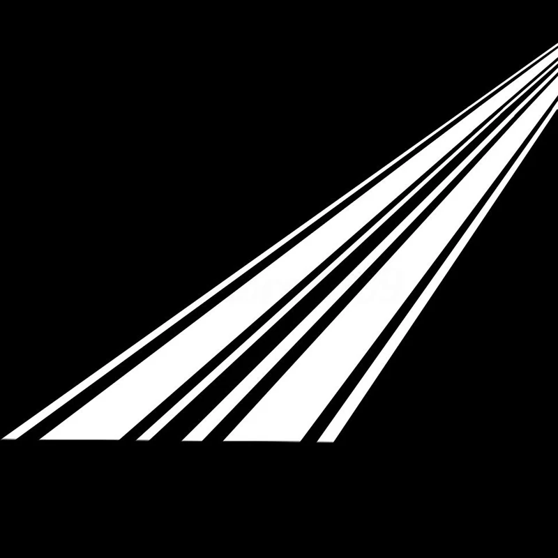 2pcs 183x8cm DIY Car Body Hood Vinyl Racing Stripe Pinstripe Sticker Decal