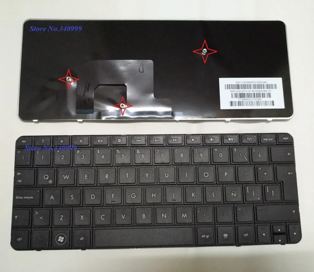 Новая латинская клавиатура для HP Mini 1103 110-3500 110-3510NR 110-3530NR 210-2000 210-4000 SP/LA | Компьютеры
