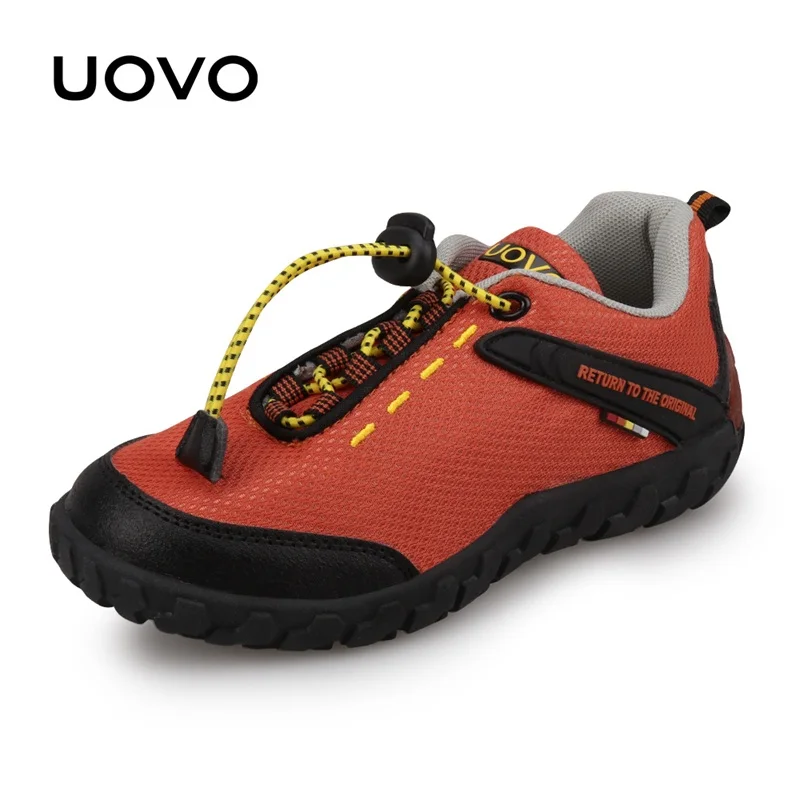 UOVO/детская обувь В гоночном стиле; детская обувь для мальчиков; дышащая обувь для маленьких мальчиков и девочек; Детские кроссовки; Осенняя обувь; Eur28-35