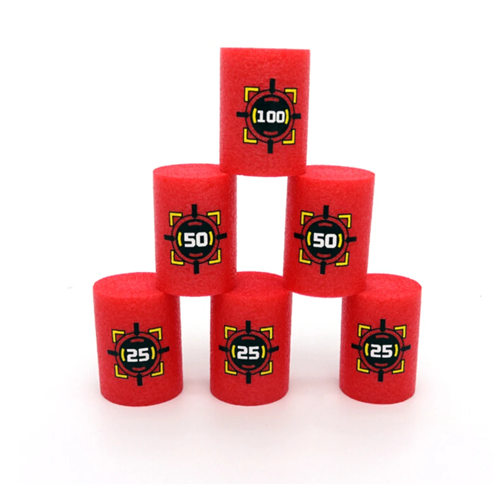 

Wholesale 6Pcs/set Red EVA Soft Bullet Targets for Blasters Shooting Game Dart Kid Toy Baby Children Gifes