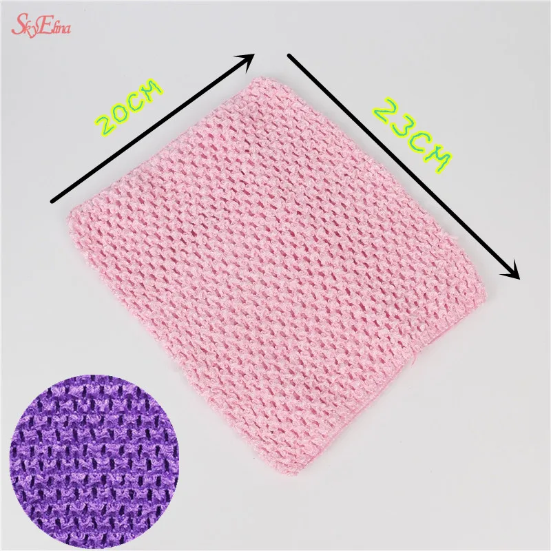 23  20 cm Top Baby Girl Elastic Chest Wrap Infant Waffle Crochet Headband Baby Tutu Tube DIY  (9)