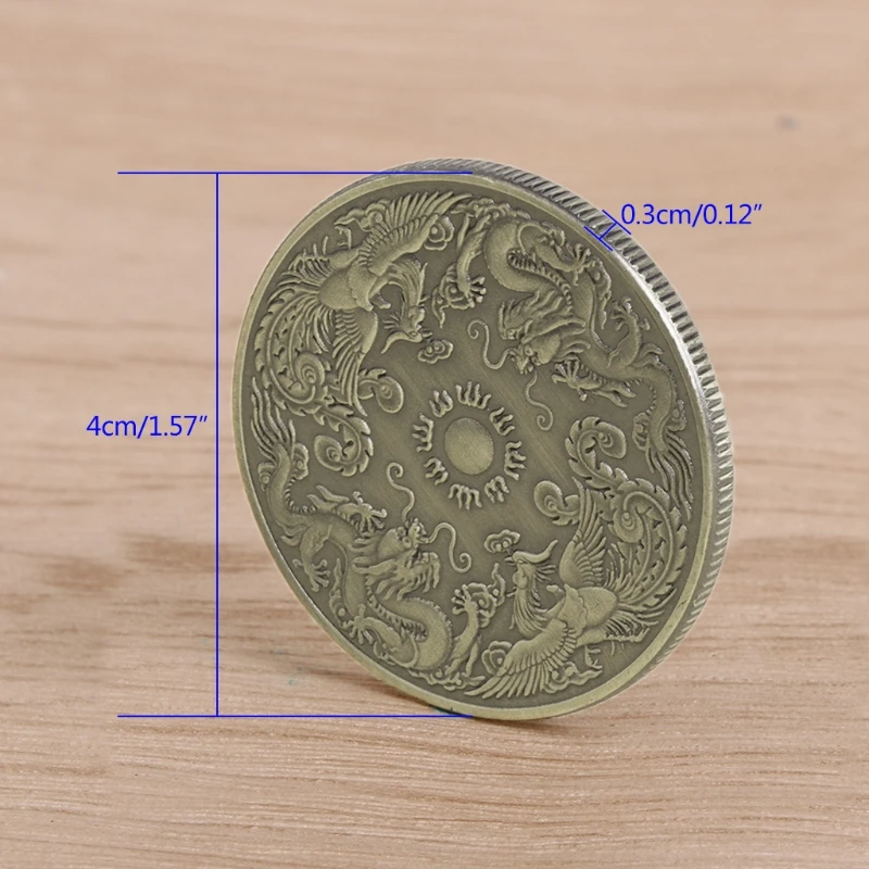 Commemorative Coins Dragon Phoenix Collection Gifts Souvenir Crafts Arts Bitcoin Drop Shipping Support