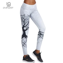 Ovesport 2017 Yoga Leggings Sport Fitness Women Yoga Pants Workout Gym Running Pants Quick Dry Sportswear 3D Printed Leggings