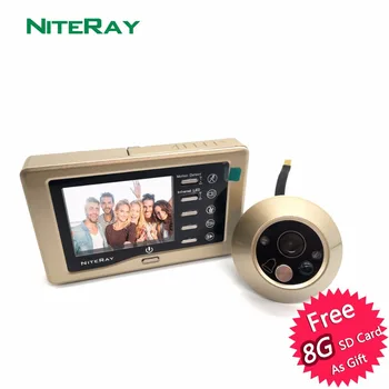 Kopen Multi Fuctions Beste Nachtzicht Digitale Deur Kijkgaatje Viewer Bewakingscamera Met Motion Sensor