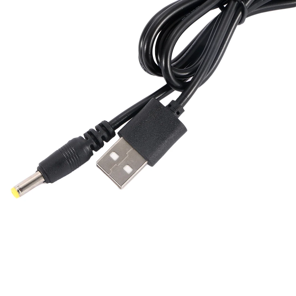1 шт. 1,2 м чистый Медь черный 1A USB 5V DC/DC 4,0x1,7 мм Мощность Зарядное устройство кабель из чистой Медь черного цвета для sony Оборудование для psp 4,0 Интерфейс Универсальный