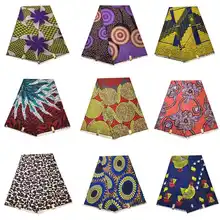 Не хлопковая ткань дешевая африканская ткань для платья из Анкары и Нигерии воск африканская восковая печать Ткань 6 ярдов полиэстер тонкая ткань