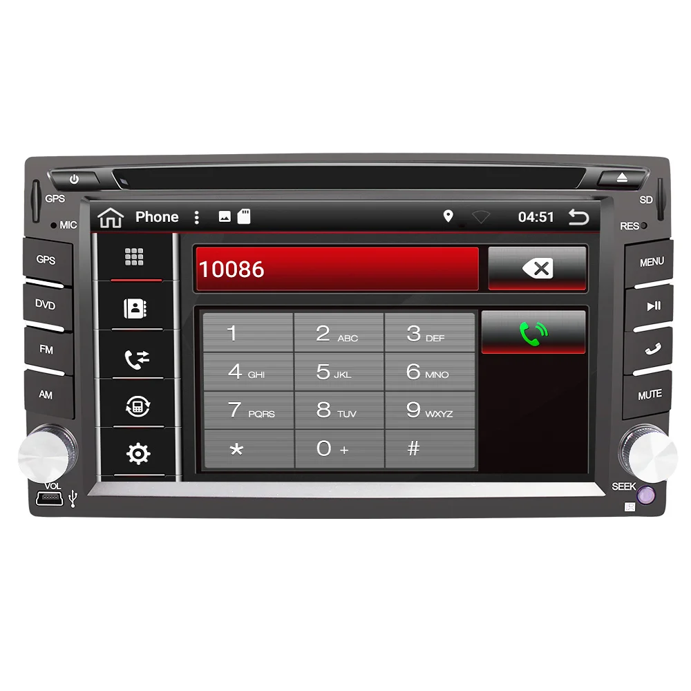 Продажа Eunavi Универсальный 2 Din Android 9 dvd плеер автомобиля Мультимедиа Радио Стерео font b gps b font Navi ips сенсорный экран wifi bluetooth TDA7850 8 ядер