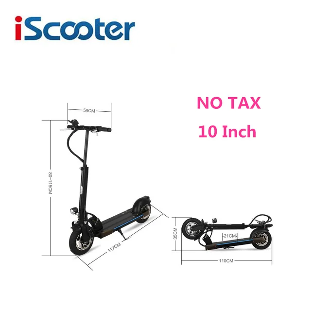 Cheap 10inch Ebike Foldable Scooter 18.4ah Electric Skateboard  Disc Brake Kick Scooter 2Wheel Folding Electric Scooter Smart Adult 