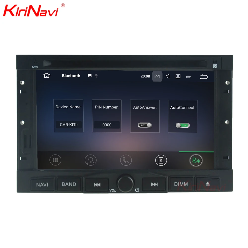 Excellent KiriNavi Android 7.1 car stereo for Peugeot 5008/3008 2009+ car DVD player navigation GPS touch screen DVD Mp3/Mp4 player video 1
