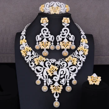 

GODKI Famous Brand Charms Lariat Chokers Luxury Nigerian Dubai Jewelry Sets For Women CZ Zircon Wedding Bridal Jewelry Sets 2019