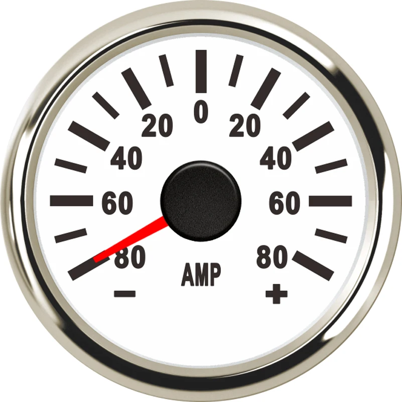

52mm Universal Ammeter Panel AMP Current Meter Gauge Amperemeter Ampere meter +/-80A +/-150A for Car motorcycle Boat