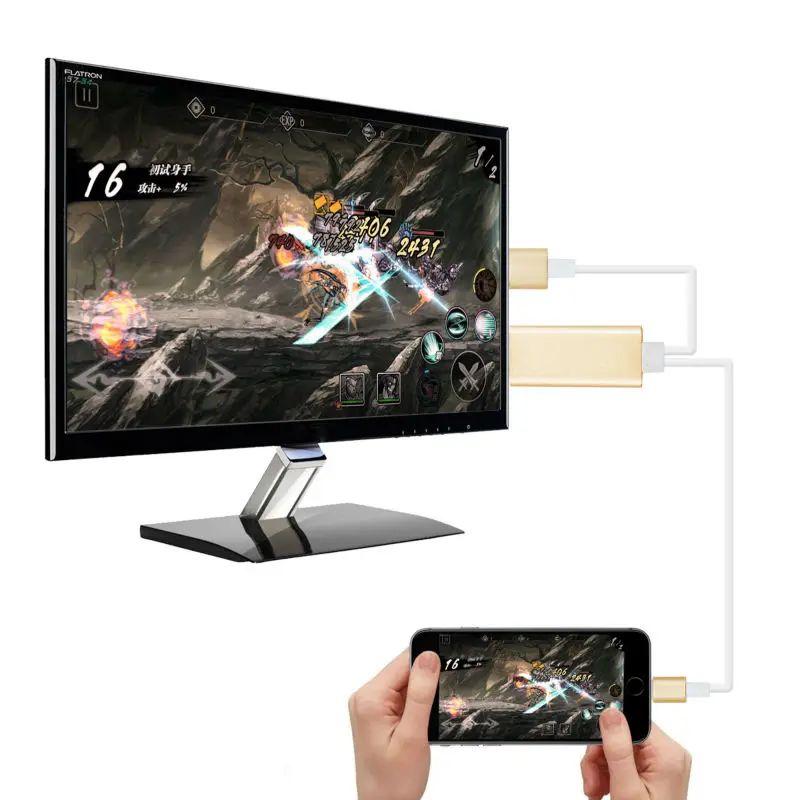 Lightning to HDMI Cable No Need Setup No Need WIFI NO Need Personal Hotspot 6 4
