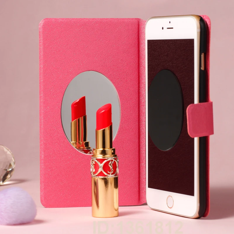 

Luxury Magnetic Mirror Case For Doogee X70 Flip Cover PU Leather Stand Phone Bags Cases For Doogee X70 5.5 inch