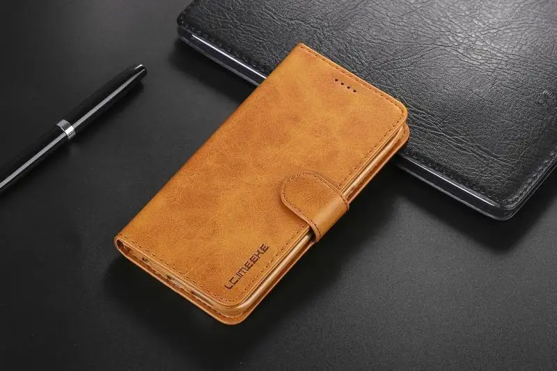 Роскошный кожаный флип-чехол в стиле ретро для samsung Galaxy S6 S7 Edge S8 S9 Plus A8 Plus чехол-кошелек с отделением для карт чехол Fundas