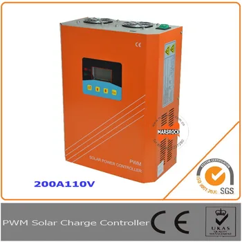 

200A 110V solar charge controller, regulator with RS232 interface for Communication, LCD display for off grid solar power system