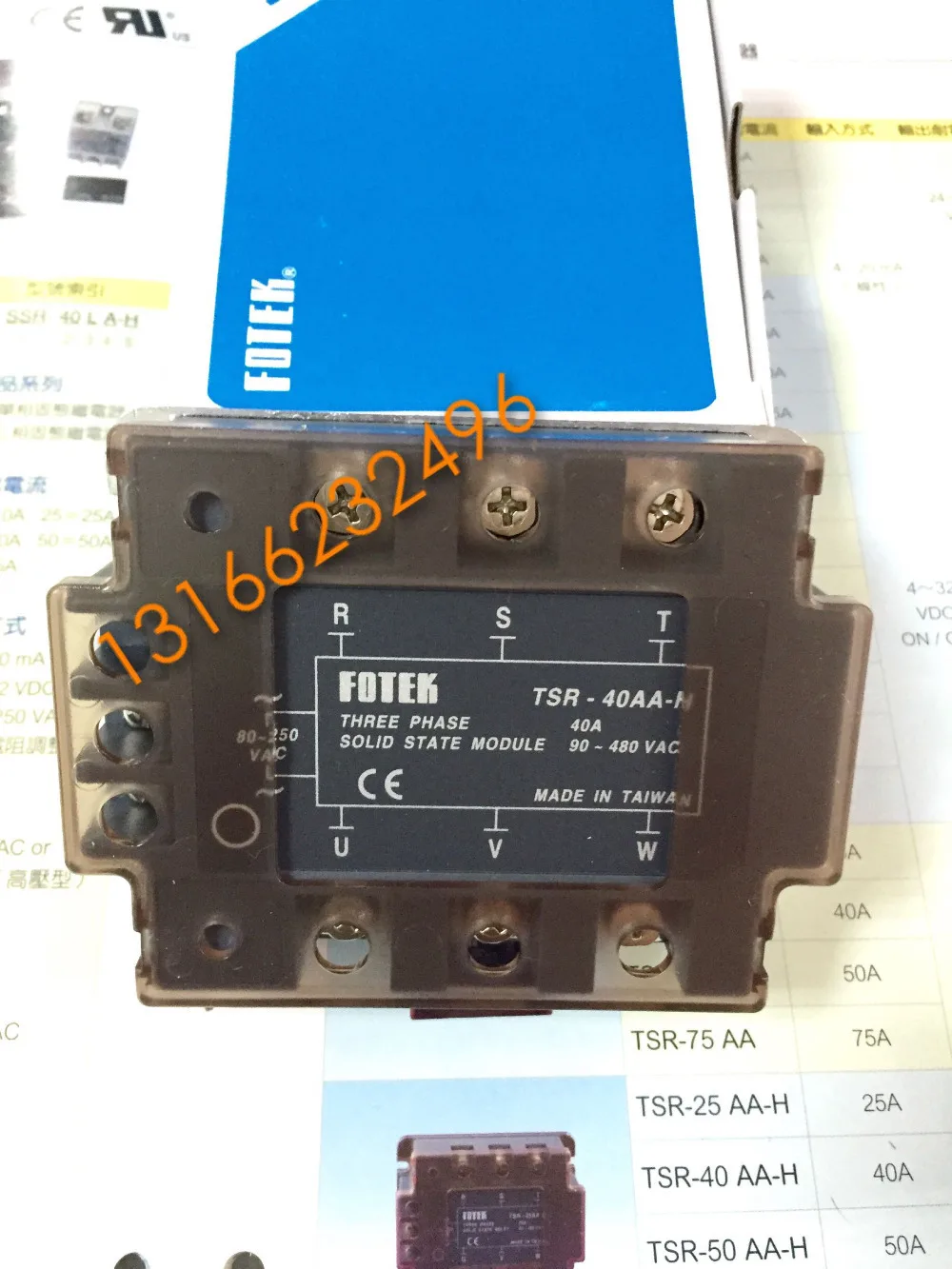 

100% Original Authentic Taiwan's FOTEK three-phase solid state relay TSR-40AA-H