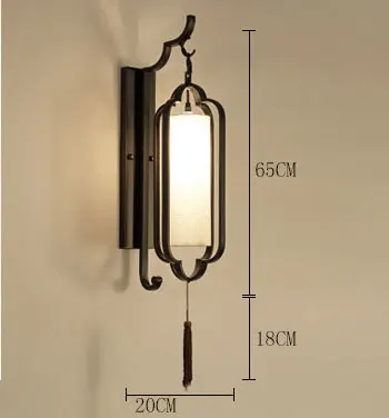 Китайский минималистичный настенный светильник для гостиной, бра, современный прикроватный светильник для спальни, настенный светильник