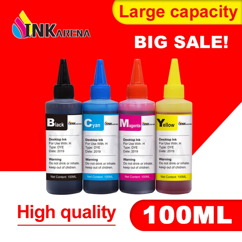 Чернила для принтеров EPSON Премиум 100 мл 4 цветные чернила BK C M Y для Epson S22 SX125 SX130 SX235W SX420W SX440W SX430 чернила для принтера