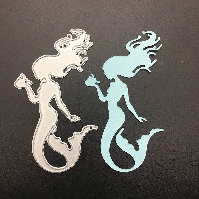 

Craft Mermaid Metal Cutting dies Stencil Scrapbooking Photo Album Card Paper Embossing Craft Stamps and Dies DIY