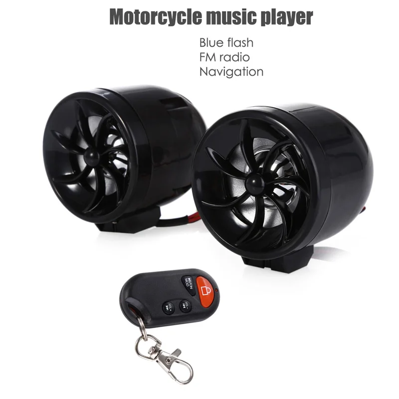

MT483 Motorcycle Music Audio Sound Player MP3 Speaker Anti-theft Alarm Support FM USB SD AUX Navigation with Voice Prompts