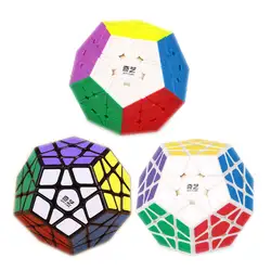 QiYi многогранник Magic Cube скульптурный Stickerless Qiheng мозг Скорость игра-головоломка Профессиональный 12 Сторон Cubo Magico развивающие игрушки