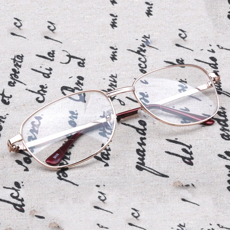 Optical Metal Full Frame Bifocal Reading Glasses Men Women Elderly See