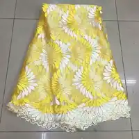 jk1KAfrican High Quality Yellow French Net Lace Swiss Voile Lace Fabric For dress Party 5yd/lot Free Shipping