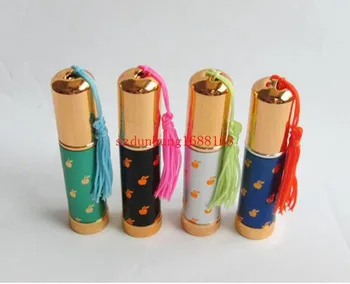 

Free Shipping 300pcs /lot 5ml High quality fringed perfume bottle aluminum perfume bottle metal portable perfume tube sub - bot