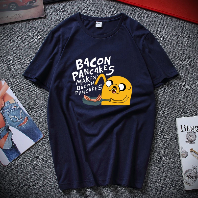 Bacon pancakes t-shirt adventure time tee jake and finn