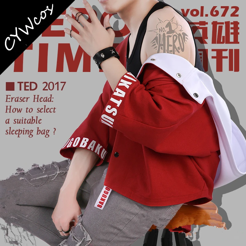 Аниме Мой герой Академия косплей Bakugou Katsuki еженедельная Повседневная Толстовка