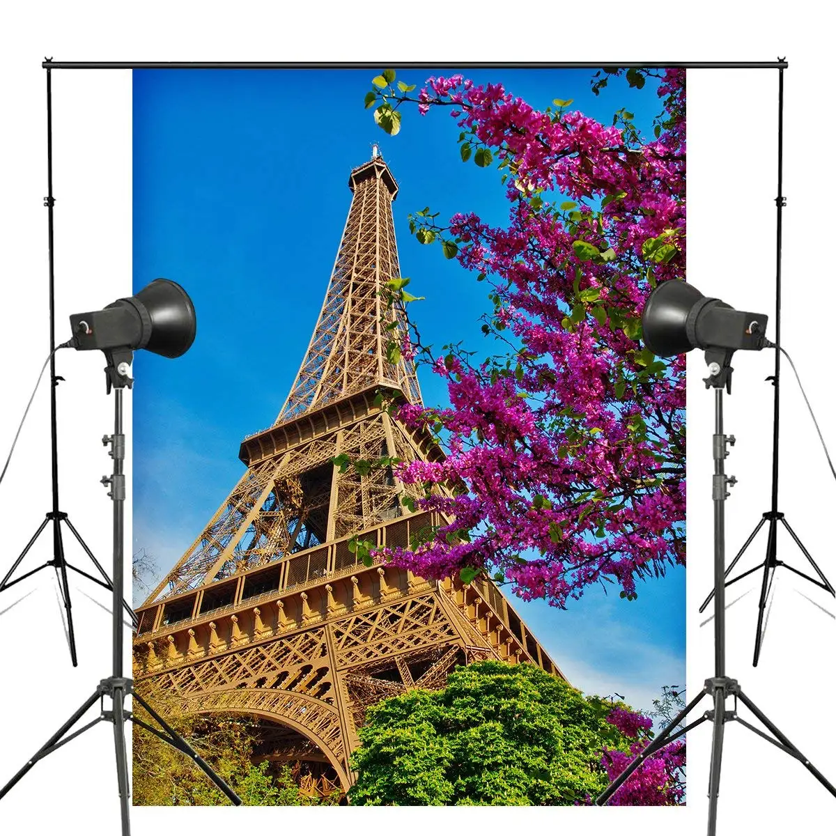 

150x220cm Paris Eiffel Tower Photo Background Architectural Landscape Backdrop Studio Photography Backdrop