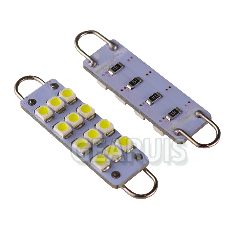 100 шт. гирлянда с жесткой петлей 44 мм 12 SMD 3528 1210 светодиод 211 2 212 561 562 внутренняя