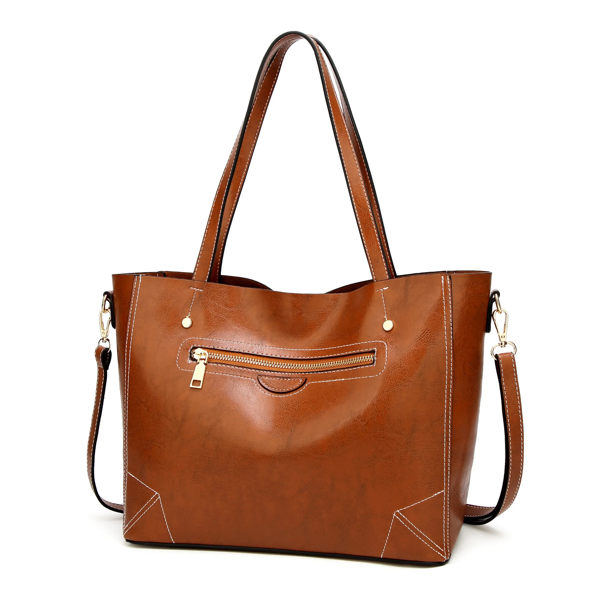 

2018 new fashion women's bag oblique satchel