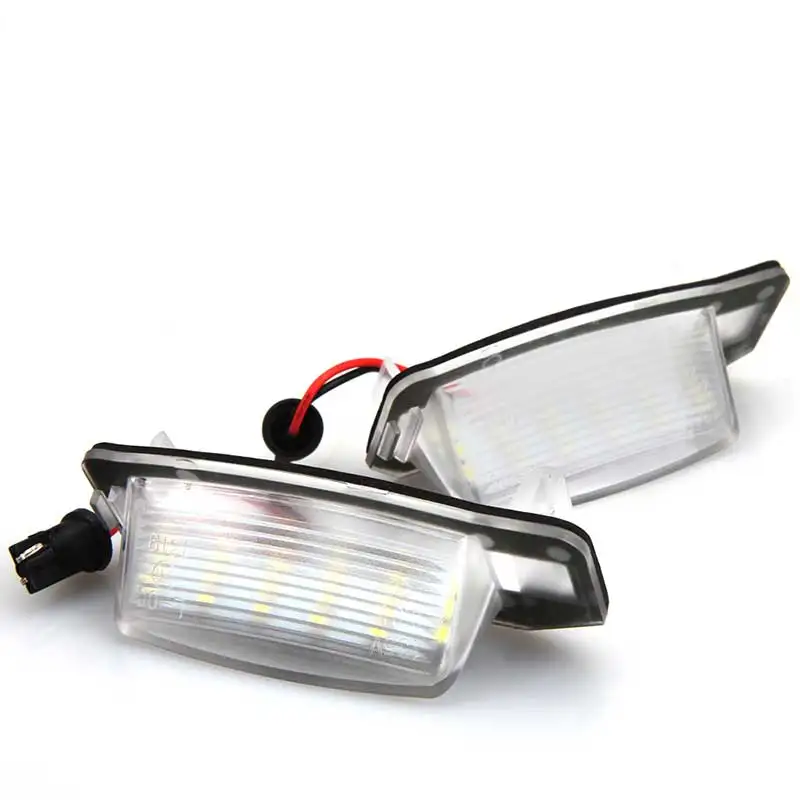 2Pcs 12V LED Number License Plate Light Lamps for Benz GOLF 4 5 6 7 Polo 6R Car License Plate Lights Exterior Accessories