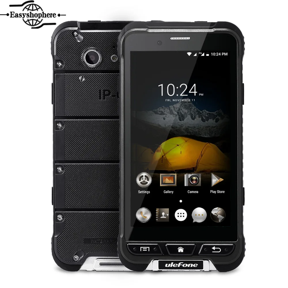 Ulefone Armor IP68 Waterproof 4G Smartphone Octa Core 3GB 32GB MTK6753 Slim Body Physical Keys NFC