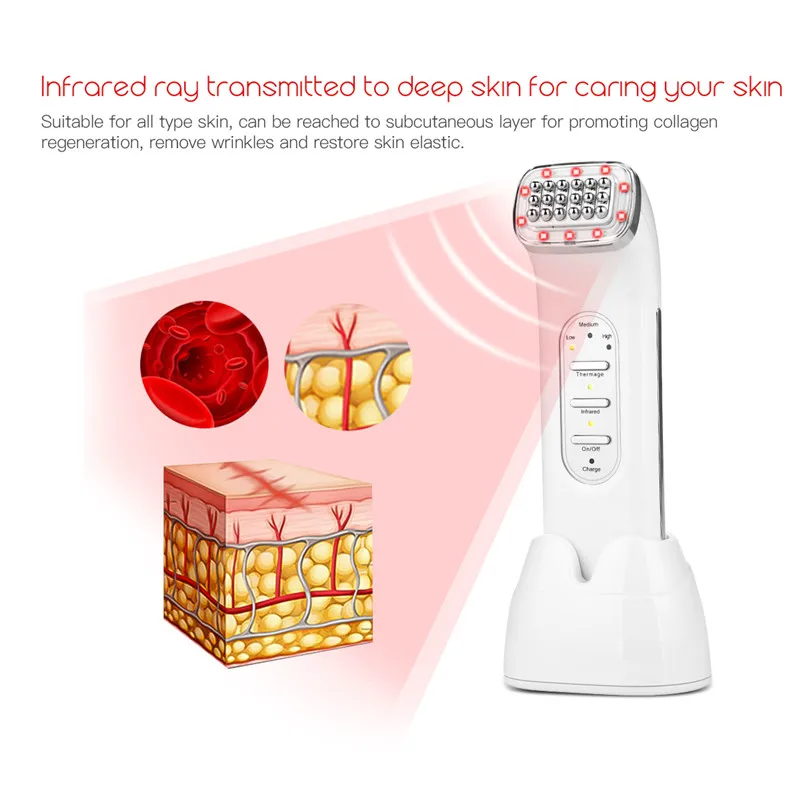  Dot Matrix RF Radio Frequency Far-infrared Wave Therapy Face Lifting Skin Rejuvenation Wrinkle Remo