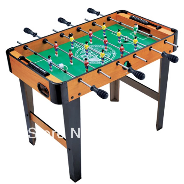 Baby football game,wooden soccer table,14 cartoon player+6 ball arms+2
