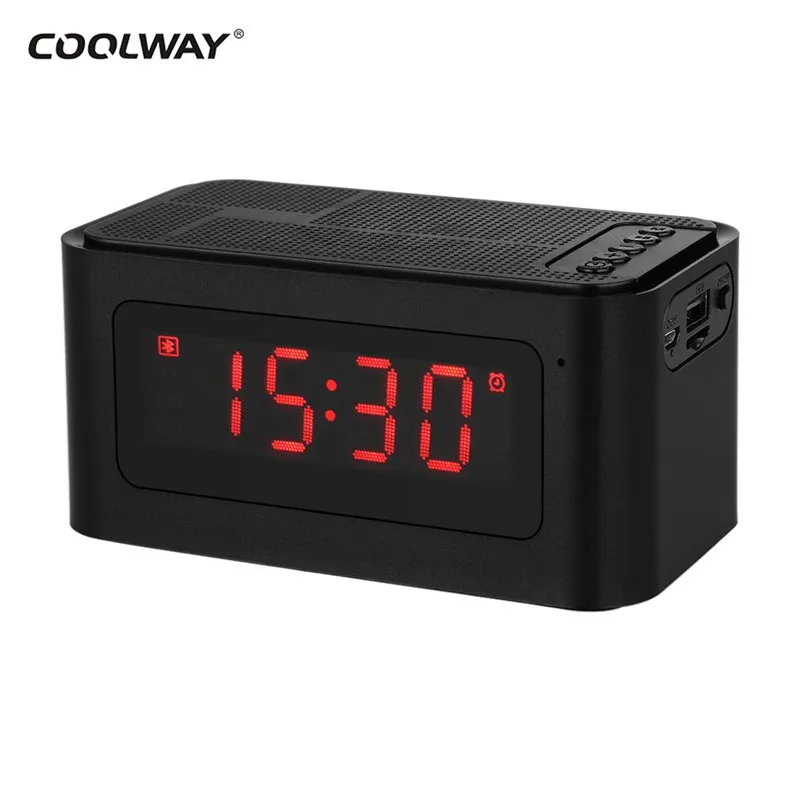 Portable-Wireless-Bluetooth-Stereo-speaker-with-LED-display-microphone-for-Phone-Support-FM-Radio-Alarm-Clock