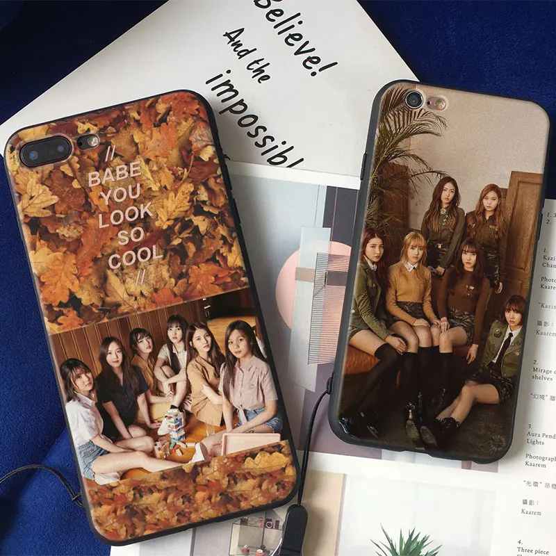 

GFriend Kpop Girl Group Cover Shell For Apple iPhone 5 5S SE 6 6S 6Plus 6sPlus 7 7Plus 8 8Plus X Soft Silicone Tpu Phone Case